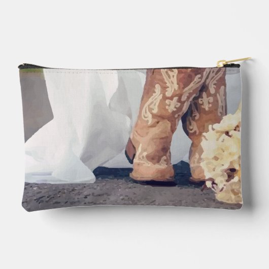 Texas Bruid in Laarzen Bruids Etui (Achterkant)