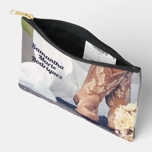 Texas Bruid in Laarzen Bruids Etui (Open)