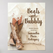 Texas Bruid in Laarzen Bruiloft met Laarzen Bruids Poster (Voorkant)