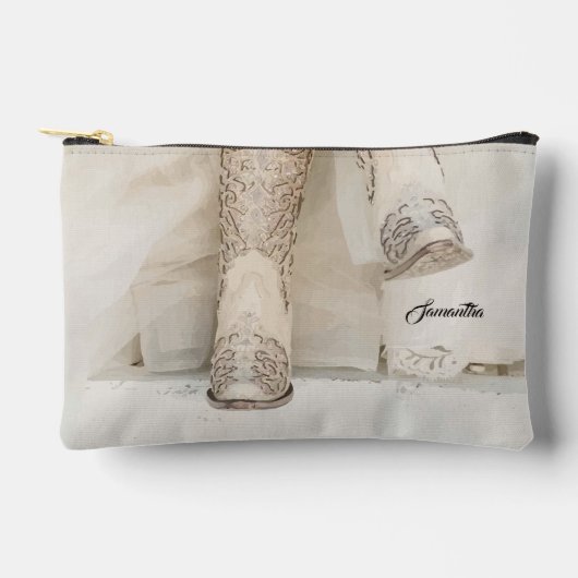 Texas Bruid in Robijnen Laarzen Etui (Voorkant)