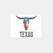 Texas Bull Longhorn Skull Texan Flag Post-it® Notes (Voorkant)