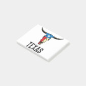 Texas Bull Longhorn Skull Texan Flag Post-it® Notes (Schuin)