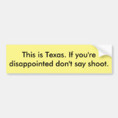 Texas bumper sticker (Voorkant)