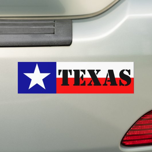 Texas Bumpersticker (Op auto)