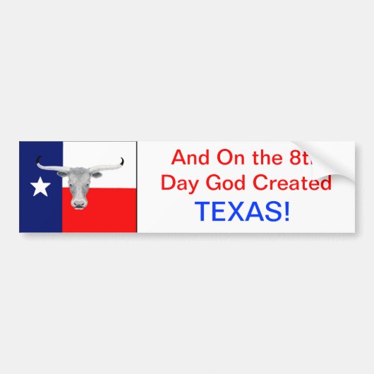 Texas Bumpersticker (Voorkant)