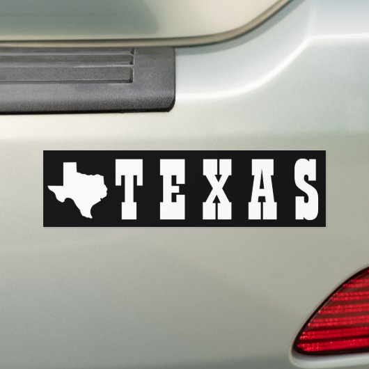 Texas Bumpersticker (Op auto)