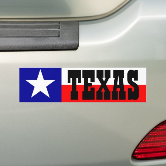 Texas Bumpersticker (Op auto)