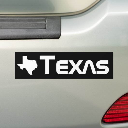 Texas Bumpersticker (Op auto)