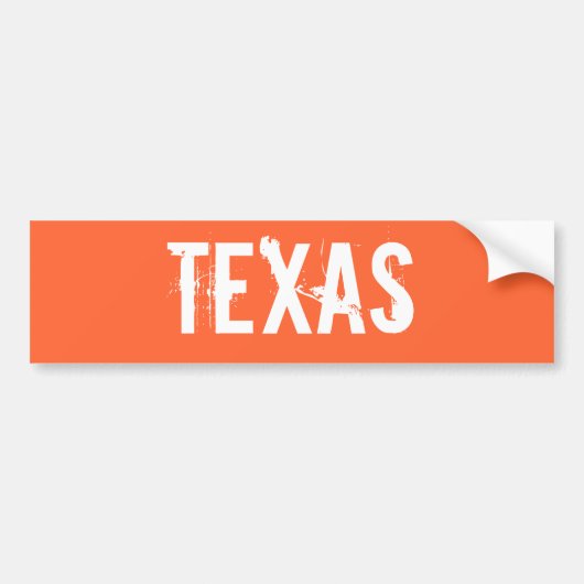 Texas Bumpersticker (Voorkant)