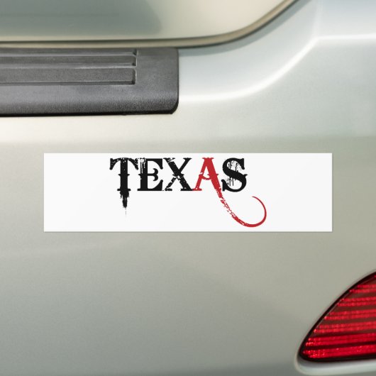 Texas Bumpersticker (Op auto)