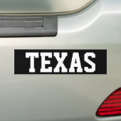 Texas Bumpersticker (Op auto)
