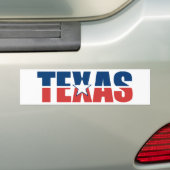 Texas Bumpersticker (Op auto)