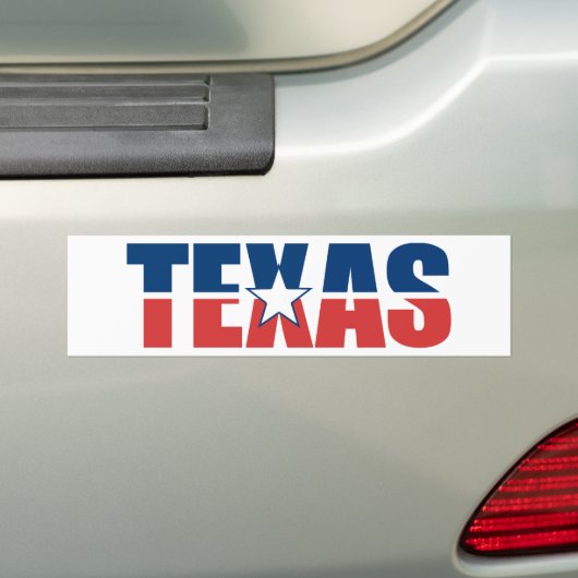 Texas Bumpersticker (Op auto)