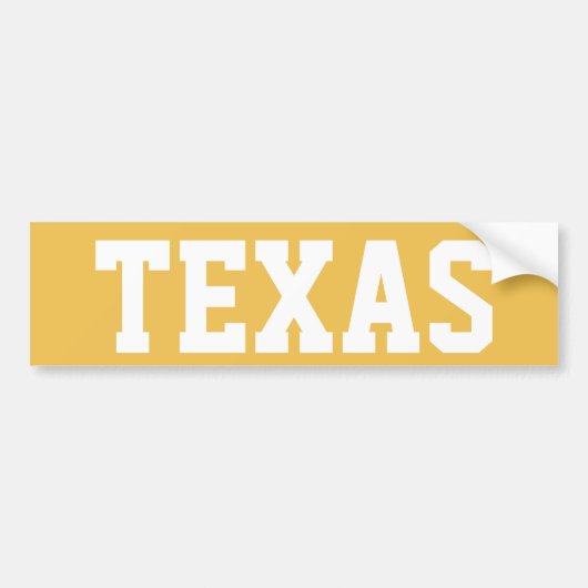Texas Bumpersticker (Voorkant)