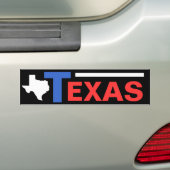 Texas Bumpersticker (Op auto)