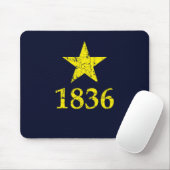 Texas, Burnet Star Historische vlag, verhit Muismat (Met muis)