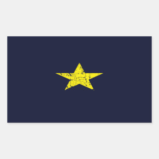 Texas, Burnet ster historische vlag, noodlijdend Rechthoekige Sticker