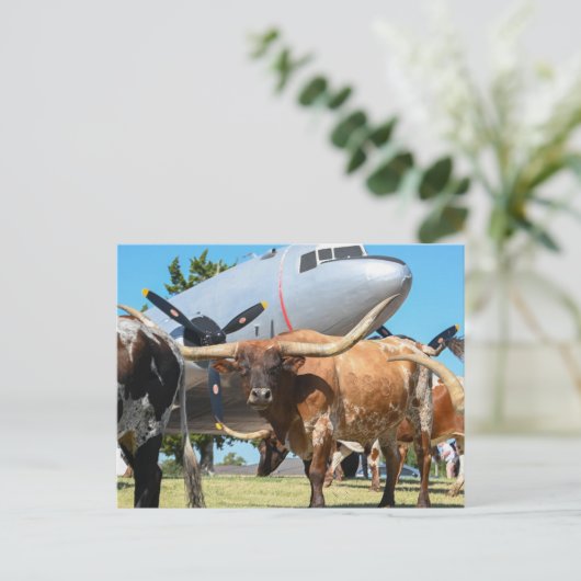 Texas C-47 Skytrain Briefkaart (Staand voorkant)