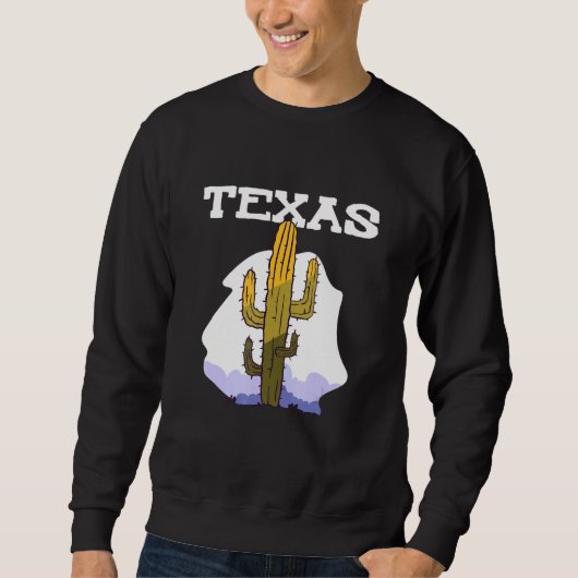Texas Cactus Retro Land Trui (Voorkant)