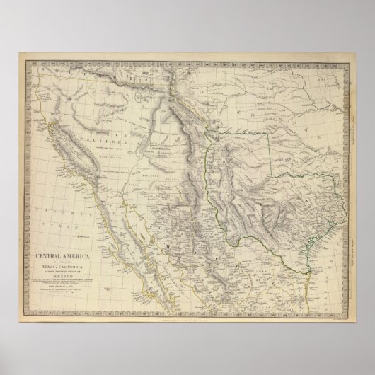 Texas, Calif, N Mexico Poster (Voorkant)