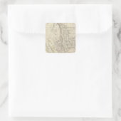 Texas, Calif, N Mexico Vierkante Sticker (Tas)