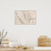 Texas California en Oregon, 1846 Poster (Keuken)