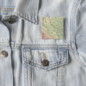 Texas, Californië Vierkante Button 5,1 Cm (In situ)