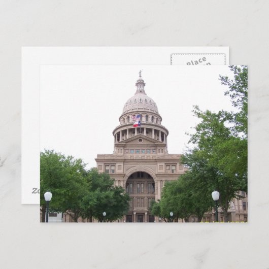 Texas Capitol Briefkaart (Voorkant / Achterkant)