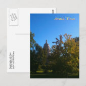 Texas Capitol met bomen Briefkaart (Voorkant / Achterkant)