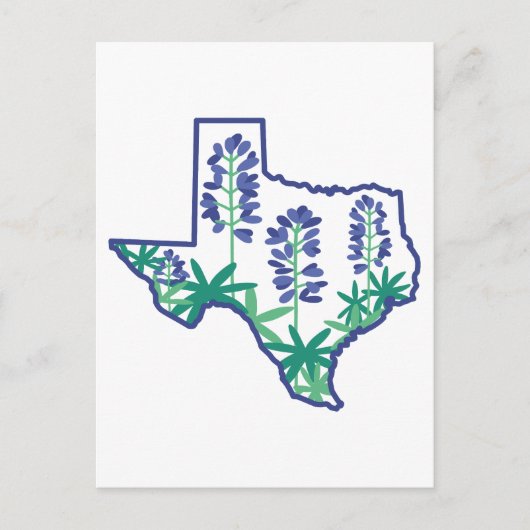 Texas Card, Texas State Card, Texan Card, Texas Briefkaart (Voorkant)