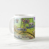 TEXAS Cartoon Map Koffiemok (Voorkant links)