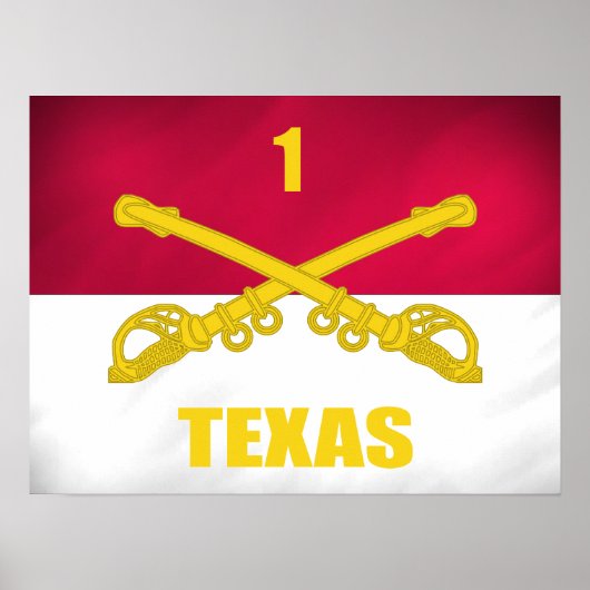Texas Cavalry Poster (Voorkant)