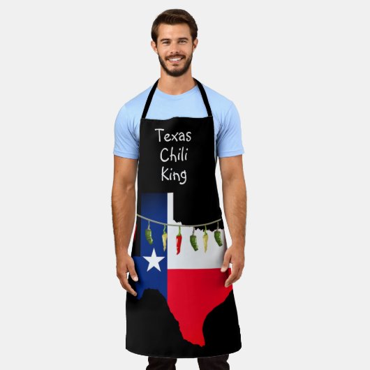 Texas Chili King Apron Schort (Gedragen)