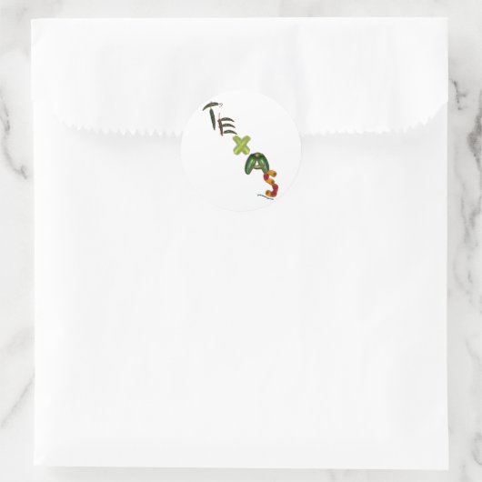 Texas Chili Peppers Ronde Sticker (Tas)