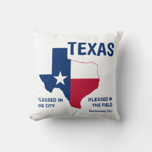 TEXAS Christelijke Schrift Zegenend Monogram Kussen