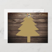 Texas Christmas Rustic Briefkaart (Voorkant / Achterkant)