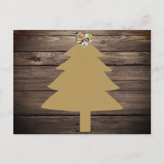 Texas Christmas Rustic Briefkaart