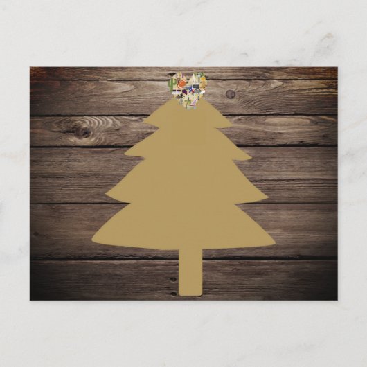 Texas Christmas Rustic Briefkaart (Voorkant)