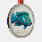 Texas Cichlid Carpintis Aquarium Fish Ornament (Rechts)