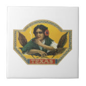 Texas Cigar Label Tegeltje (Voorkant)