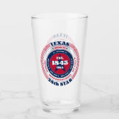 Texas Circular Typography Design Glas (Voorkant)