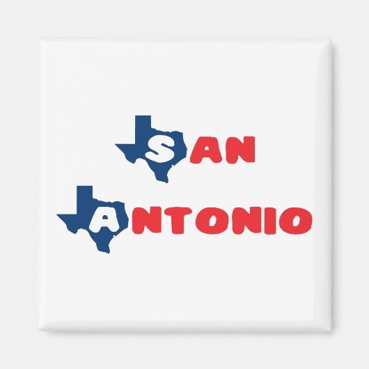 Texas Cites San Antonio Magneet (Voorkant)