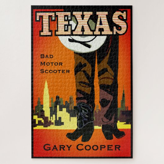 Texas City Cowboy Legpuzzel (Verticaal)