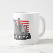 Texas City Skyline Mug Design Grote Koffiekop (Voorkant rechts)