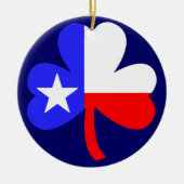 Texas Clover Keramisch Ornament (Voorkant)