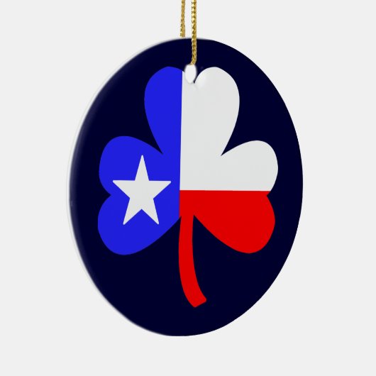 Texas Clover Keramisch Ornament (Rechts)