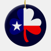 Texas Clover Keramisch Ornament (Achterkant)