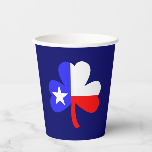 Texas Clover Papieren Bekers (Voorkant)