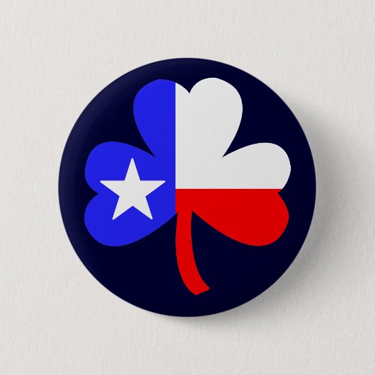 Texas Clover Ronde Button 5,7 Cm (Voorkant)