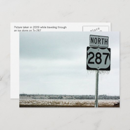 Texas Cold Briefkaart (Voorkant / Achterkant)